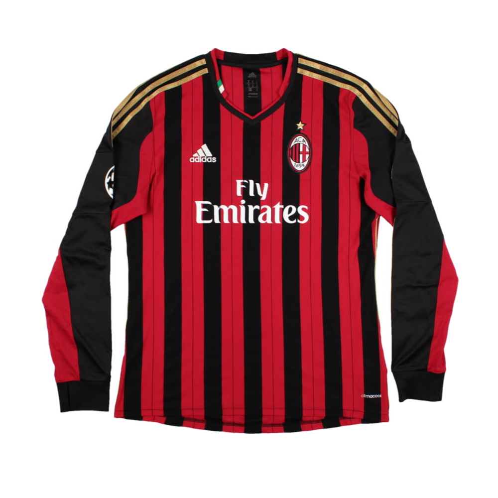2012-13 AC Milan 1a Equipación Manga Larga