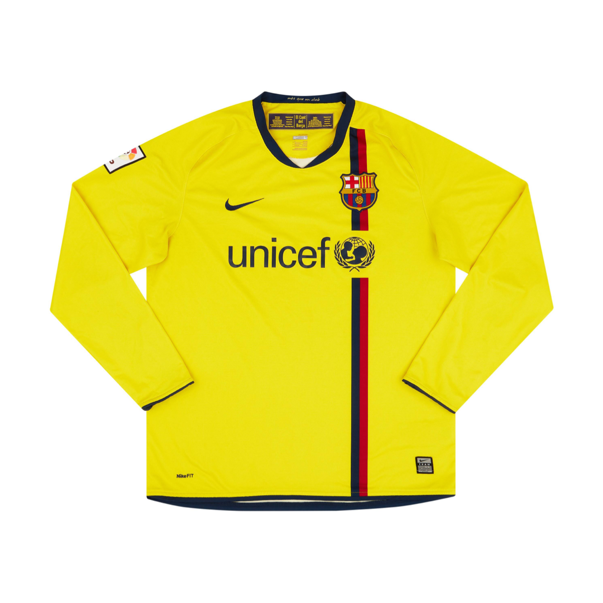 2008-09 FC Barcelona 2a Equipación Manga Larga