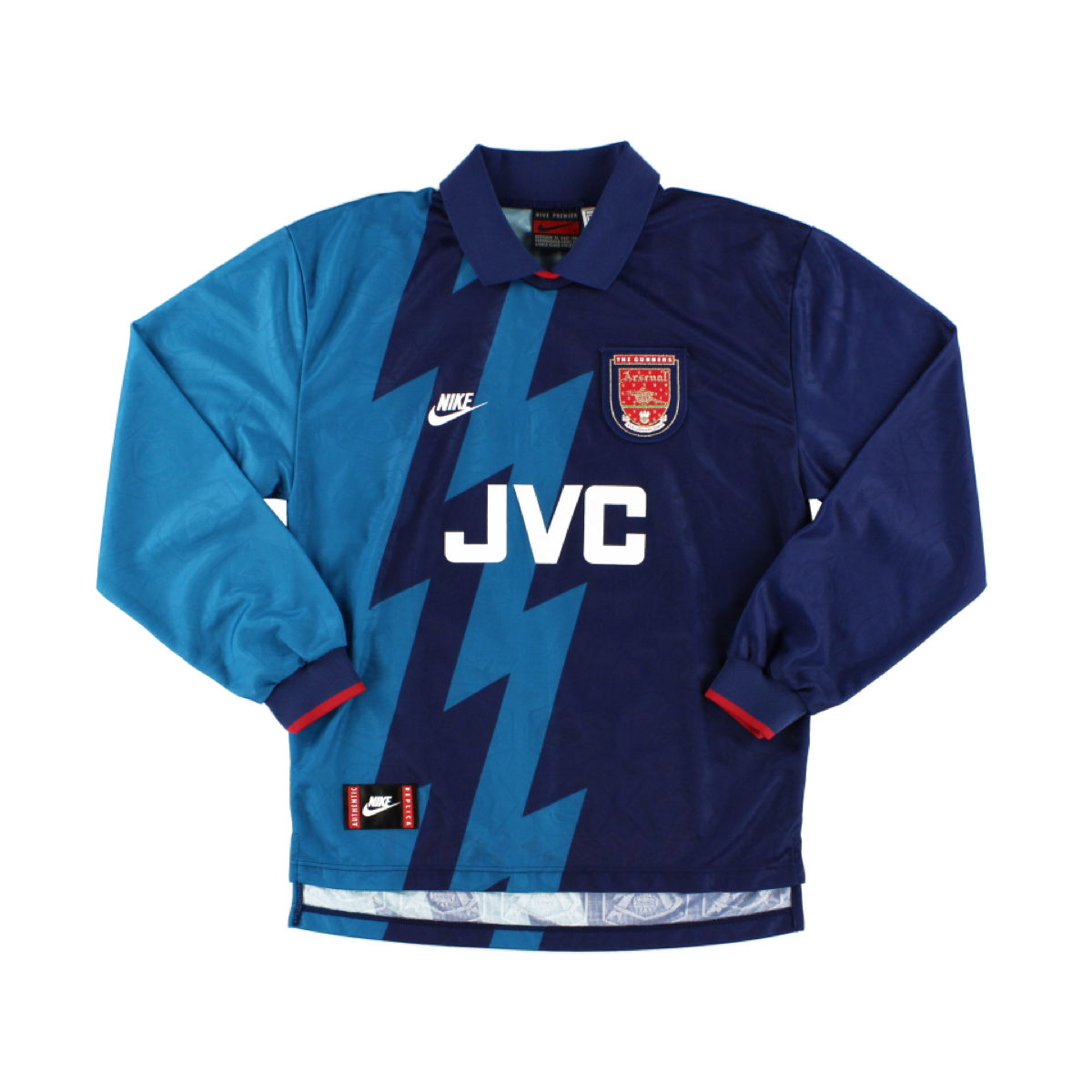 1995-96 Arsenal FC 2a Equipación Manga Larga